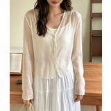 レディース 涼感クロップド丈カーディガン 透け感 | SUNSHINE CLOSET | 詳細画像2 