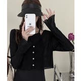 レディース 涼感クロップド丈カーディガン 透け感 | SUNSHINE CLOSET | 詳細画像4 