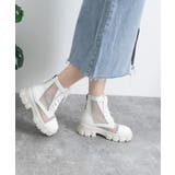 厚底 メッシュブーツサンダル レディース | ANGELCLOSET | 詳細画像11
