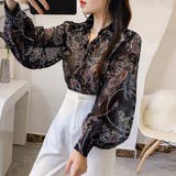 シャツブラウス 花柄 シアーブラウス長袖 | SUNSHINE CLOSET | 詳細画像11 