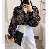 シャツブラウス 花柄 シアーブラウス長袖 | SUNSHINE CLOSET | 詳細画像12 