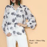 シャツブラウス 花柄 シアーブラウス長袖 | SUNSHINE CLOSET | 詳細画像16 