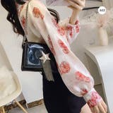 シャツブラウス 花柄 シアーブラウス長袖 | SUNSHINE CLOSET | 詳細画像6 