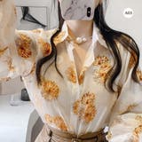 シャツブラウス 花柄 シアーブラウス長袖 | SUNSHINE CLOSET | 詳細画像8 