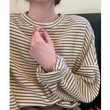 ボーダーTシャツ レディース長袖tシャツ | ANGELCLOSET | 詳細画像13