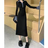 ポロ衿ロングワンピースハーフボタンワンピ | SUNSHINE CLOSET | 詳細画像3 