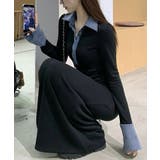 ポロ衿ロングワンピースハーフボタンワンピ | SUNSHINE CLOSET | 詳細画像7 