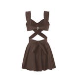 レディース セクシークロスバンドゥビキニ ハイウエストフリルミニスカート水着セッ… | SUNSHINE CLOSET | 詳細画像35