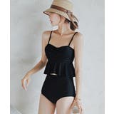 レディースフリル水着2点セット 胸元ツイストトップス ハイウエスショーツ | SUNSHINE CLOSET | 詳細画像10 