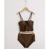 レディースフリル水着2点セット 胸元ツイストトップス ハイウエスショーツ | SUNSHINE CLOSET | 詳細画像18 