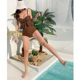 レディースフリル水着2点セット 胸元ツイストトップス ハイウエスショーツ | SUNSHINE CLOSET | 詳細画像5 