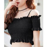オフショル水着セット フリルスイムウェア シャーリングトップ | SUNSHINE CLOSET | 詳細画像6 