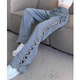 デニムパンツサイドレースアップジーパン | SUNSHINE CLOSET | 詳細画像1 