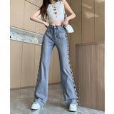 デニムパンツサイドレースアップジーパン | SUNSHINE CLOSET | 詳細画像12 