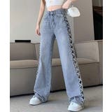 デニムパンツサイドレースアップジーパン | SUNSHINE CLOSET | 詳細画像2 