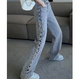 デニムパンツサイドレースアップジーパン | SUNSHINE CLOSET | 詳細画像7 