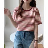 ボーダーtシャツ半袖 レディース 韓国風 | ANGELCLOSET | 詳細画像10