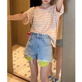 ボーダーtシャツ半袖 レディース 韓国風 | ANGELCLOSET | 詳細画像2
