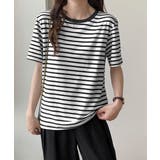 ボーダーtシャツ半袖 レディース 韓国風 | ANGELCLOSET | 詳細画像8