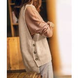 ニットベスト サイドスリット 春秋重ね着 | SUNSHINE CLOSET | 詳細画像11
