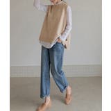ニットベスト サイドスリット 春秋重ね着 | SUNSHINE CLOSET | 詳細画像8