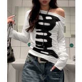 前後2way肩出しtシャツ長袖 レディース イラストtシャツ | SUNSHINE CLOSET | 詳細画像11 