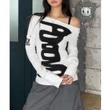 前後2way肩出しtシャツ長袖 レディース イラストtシャツ | SUNSHINE CLOSET | 詳細画像2 