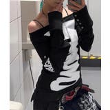 前後2way肩出しtシャツ長袖 レディース イラストtシャツ | SUNSHINE CLOSET | 詳細画像5 