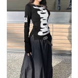前後2way肩出しtシャツ長袖 レディース イラストtシャツ | SUNSHINE CLOSET | 詳細画像7 