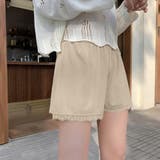 ベージュ | ペチパンツ レース付き インナーパンツ 春 春服 韓国ファッション 韓国 | ANGELCLOSET