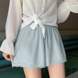ライトブルー | ペチパンツ レース付き インナーパンツ 春 春服 韓国ファッション 韓国 | ANGELCLOSET