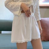 ホワイト | ペチパンツ レース付き インナーパンツ 春 春服 韓国ファッション 韓国 | ANGELCLOSET