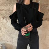 ブラック | 肩出しTシャツ レディース ナチュラル | SUNSHINE CLOSET