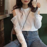 ホワイト | 肩出しTシャツ レディース ナチュラル | SUNSHINE CLOSET