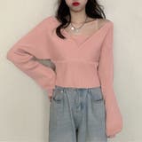 ピンク | ニットトップス レイヤード風 風 | SUNSHINE CLOSET