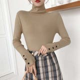 ダークベージュ | ニットトップス レディース ハイネック | SUNSHINE CLOSET