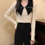 ベージュ | ニットトップス 襟付きニット 長袖 | SUNSHINE CLOSET
