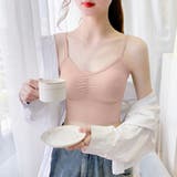 サーモンピンク | キャミソール レディース チューブトップ | SUNSHINE CLOSET