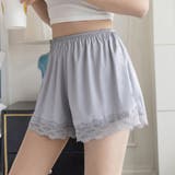 グレー | ペチコートパンツ レディース 裾レース | SUNSHINE CLOSET
