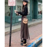 プリーツスカート レディース ベロア | SUNSHINE CLOSET | 詳細画像7