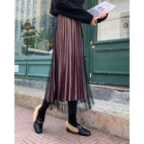 プリーツスカート レディース ベロア | SUNSHINE CLOSET | 詳細画像8