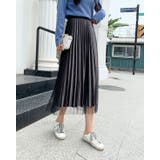 プリーツスカート レディース ベロア | SUNSHINE CLOSET | 詳細画像9