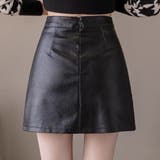 フェイクレザースカート 着やせ 韓国風 | SUNSHINE CLOSET | 詳細画像6