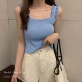 リブニット トップス スクエアネック | ANGELCLOSET | 詳細画像7
