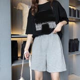 グレー | ハーフパンツ スウェットパンツ 無地 | ANGELCLOSET