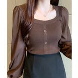 シャツブラウス 袖切り替え ニットソー | SUNSHINE CLOSET | 詳細画像12 