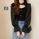 チョーカー風ニットトップス 袖切り替え 春 | SUNSHINE CLOSET | 詳細画像11 