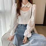 チョーカー風ニットトップス 袖切り替え 春 | SUNSHINE CLOSET | 詳細画像6 