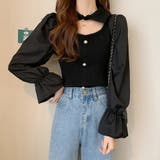 チョーカー風ニットトップス 袖切り替え 春 | SUNSHINE CLOSET | 詳細画像8 