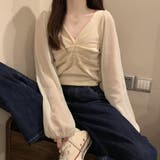 ギャザー ニット ブラウス | SUNSHINE CLOSET | 詳細画像10 